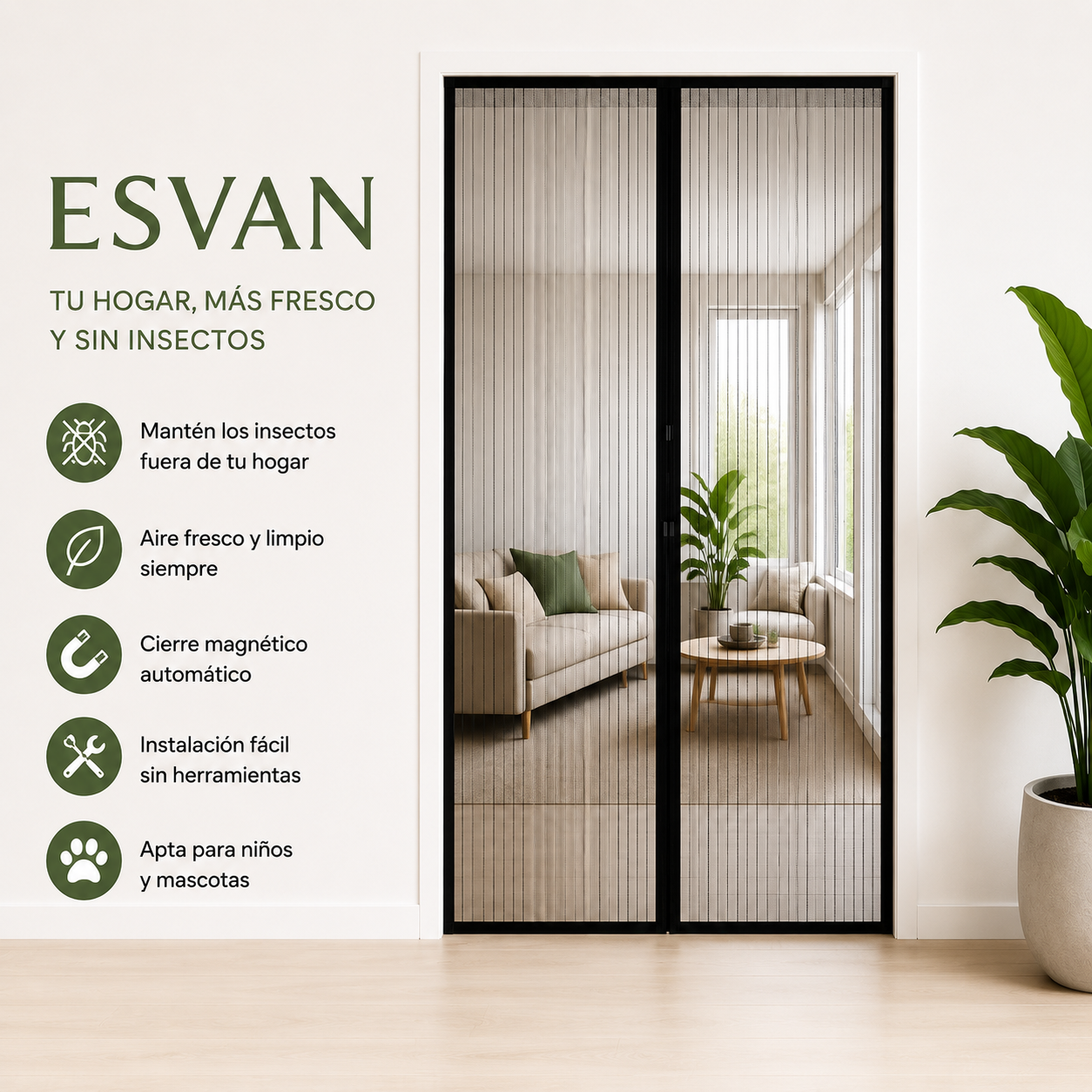 Cortina Mosquitera Para Puertas