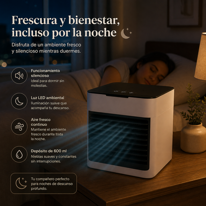 Mini climatizador portátil